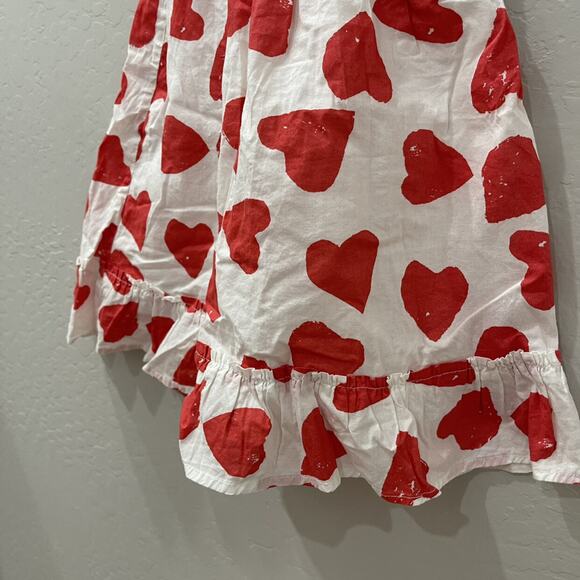 Mini Boden Red Heart Tank Dress & Matching Pigtail Holders - Picture 3 of 8